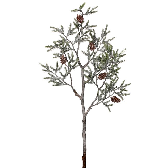 37" MINI PINE BRANCH W/CONES