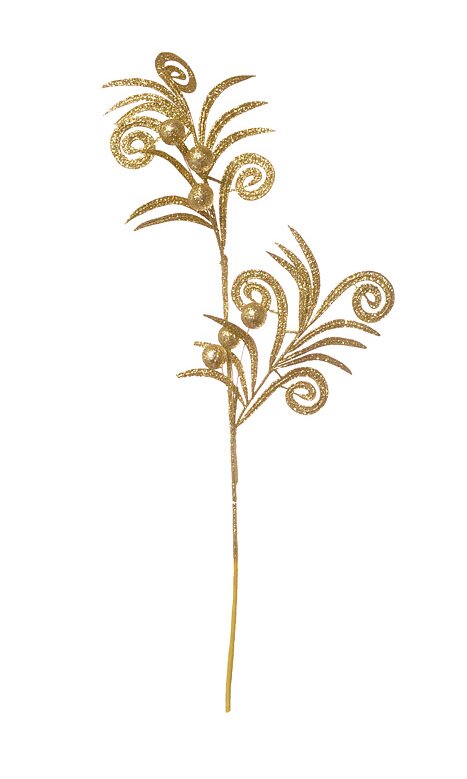 46" WP GLITTER ICED BERRY HANGING SPRAY