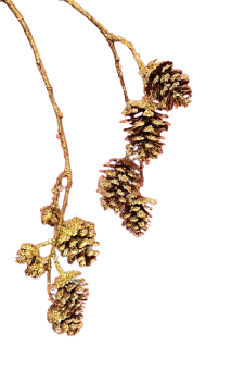 29" PLASTIC PINECONE SPRAY