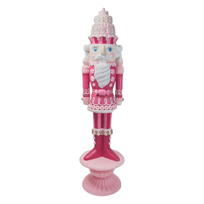 75" RESIN SWEETS NUTCRACKER ON CAKE PLATE PKWH