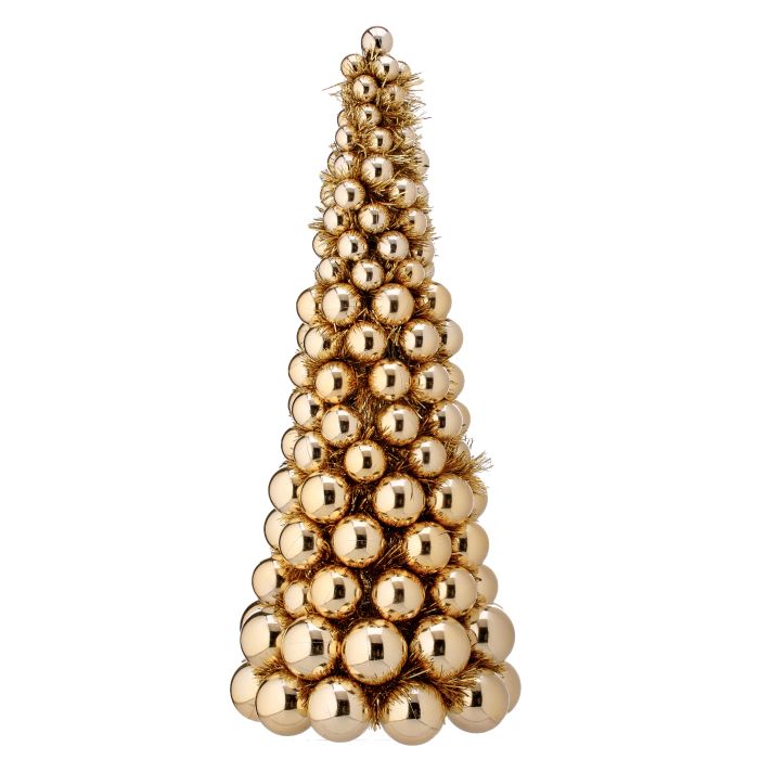 24" VP W/TINSEL BALL CONE TREE