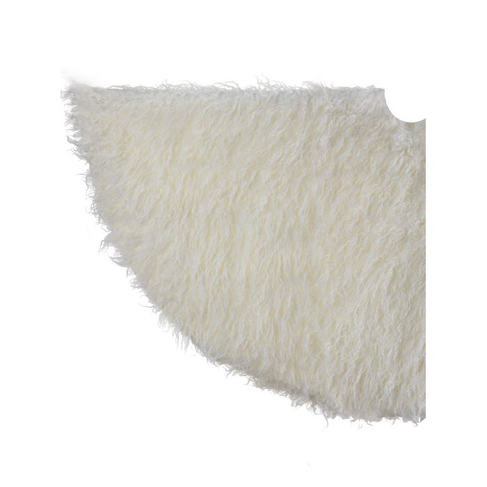64" ROUND FEAUX LAMBS WOOL TREE SKIRT