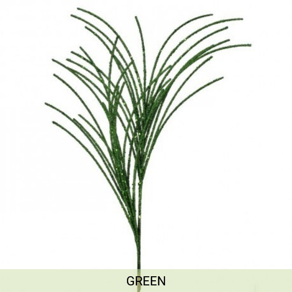 28"MICRO BEADED/SEQUIN GRASS SPRAY