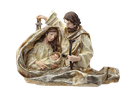 11" RESIN FLOWING ROBE HOLY FAMILY BUST