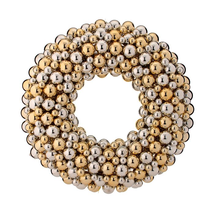 24" VP DELUXE MIXED BALL WREATH  GDSL