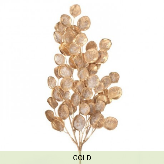 21´´PLASTIC PAINTED FROST EUCALYPTUS SPRAY