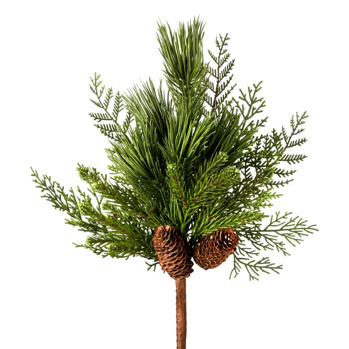 18" DELUXE MIXED PE PINE/CEDAR W/CONE SPRAY