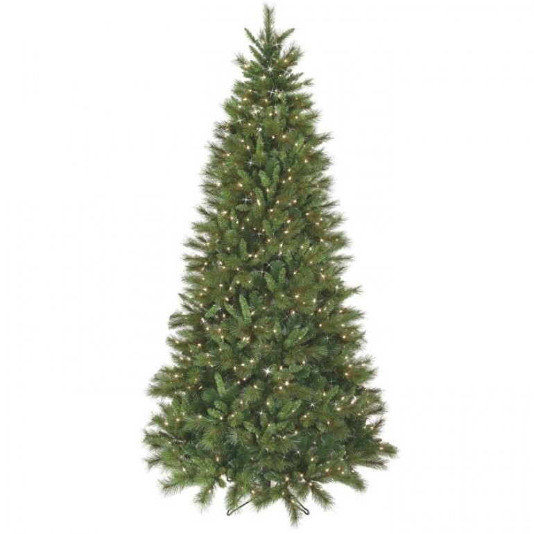 LIT BELGIUM HALF TREE 7.5 STAND 48"D, 300L CON LUZ