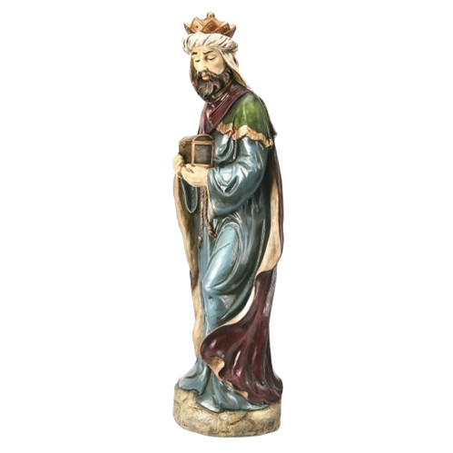 POLYRESIN KING WITH CHEST 66"