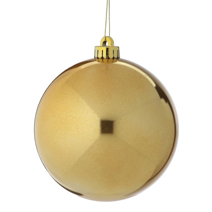 VP PEARL BALL 100MM, SET OF 4  GOLD