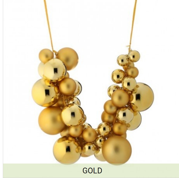 VP MATT,SHINY BALL DROP 36"  GOLD