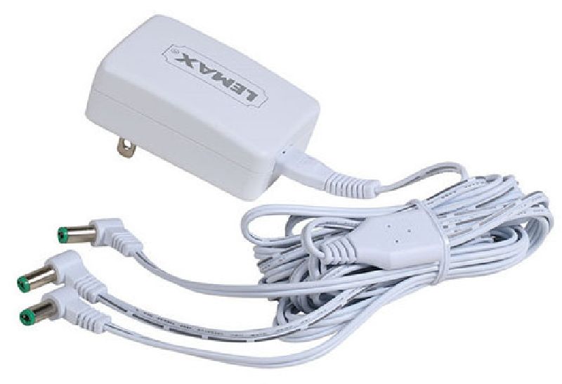 EXPANSION ADAPTOR 4.5V, WHITE 3-OUTPUT FIXED PLUG,