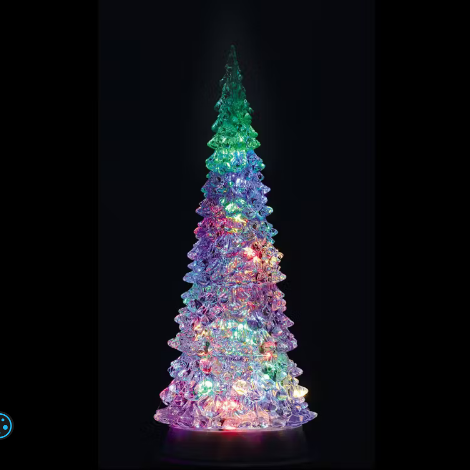 CRYSTAL LIGHTED TREE 4 COLOR CHANGEABLE & COLOR TR 