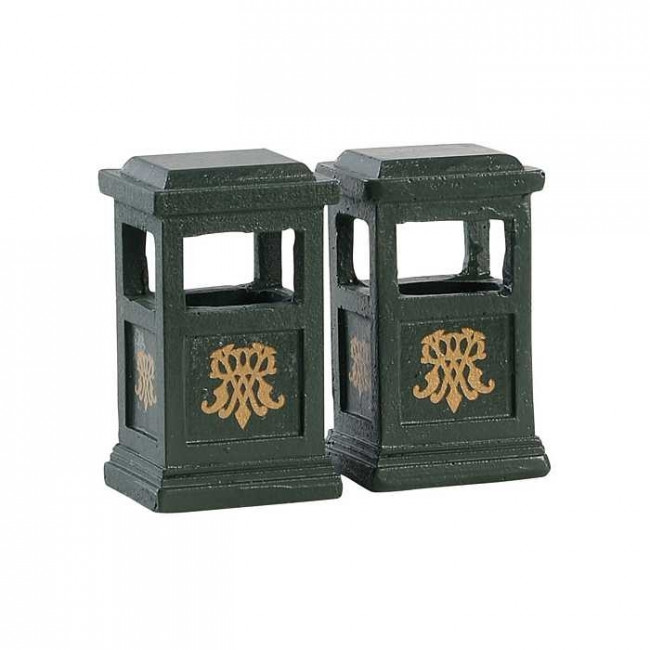 GREEN TRASH CAN