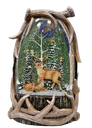 8.7"H LIGHTED SWIRL DEER SCENE W/