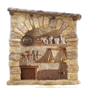 7"H SILVERSMITH SHOP FOR 5" SCALE. FONTANINI