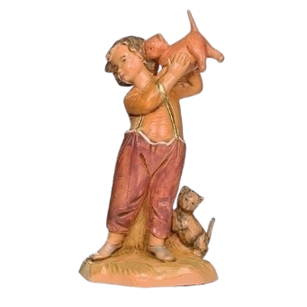 5" SCALE SETH, BOY WITH CATS. FONTANINI 