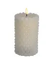 7"LED BUBBLE CANDLE W/ FLICKER FLAME. USES 2 "AA" 
