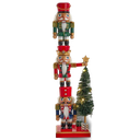 18"NUTCRACKER W/LIGHT UP TREE.
