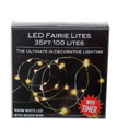 100/L WARM WHITE LED FAIRIE LIGHTS WSILVER 31.5"