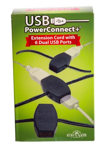 USB EXTENSION CORD W/40"LEAD WIRE, 15"SPACING, 10
