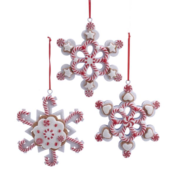 CLAYDOUGH PEPPERMINT SNOWFLAKE ORN INDIVIDUAL