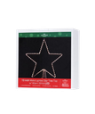 12.2"METAL SILVER LIGHTED MICRO LED LIGHTS ON STAR