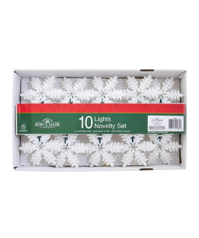 UL 10/L WHITE SNOWFLAKE PARTY MINIATURE LIGHT 
