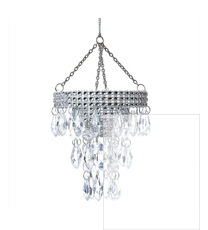 3.75"PLASTIC CHANDELIER ORN.