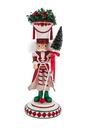 17´´HLLYWD HEARTS SOLDIER NUTCRACKER
