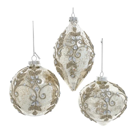 4´´MERCURY GLS BALL/DROP/ONION ORNS