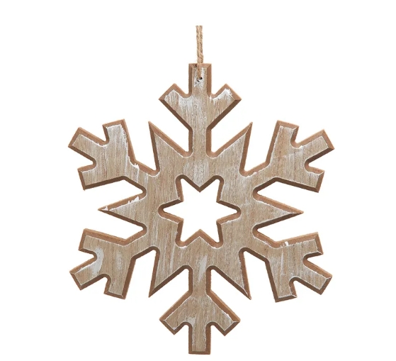 7.87´´WDN CHRISTMAS SNOWFLAKE ORN