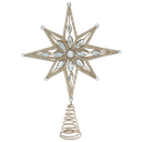 15´´GOLD GLTTR JEWELED STAR TREETOP