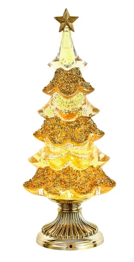 13.7´´BO LED SWRL WTR CLR/GOLD TREE