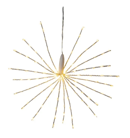 12´´3D STARBURST LITES W/120 WW LED