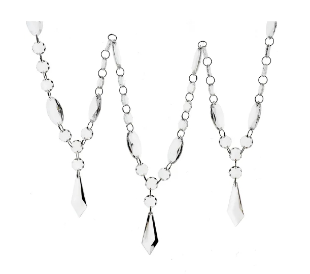 6.25´ACRYLIC CLEAR BEAD GARLAND