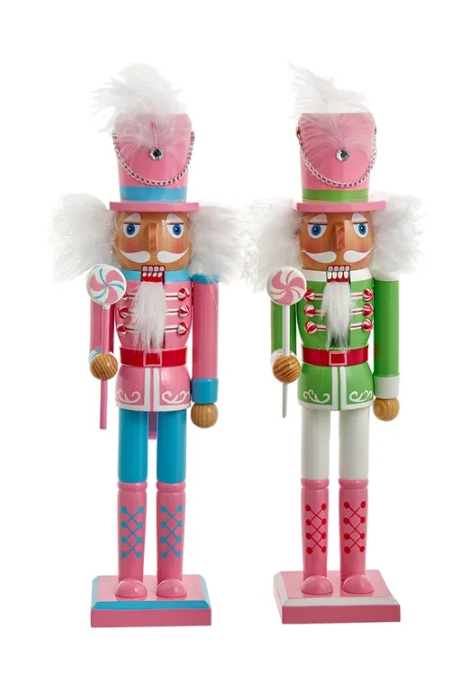 15´´PASTEL SOLDIER NUTCRACKER INDIVIDUAL INDIVIDUAL
