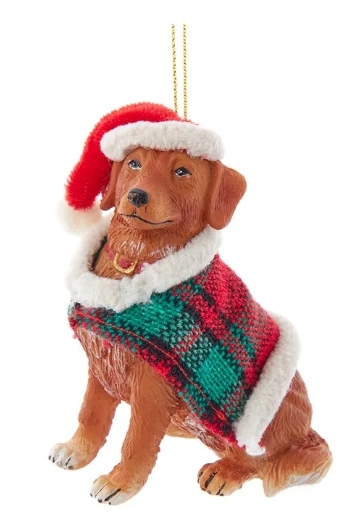 3.07´´RESIN GOLDEN RETRIEVER W/COAT