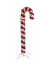 6 PRELIT R/W LED TINSEL CANDY CANE 