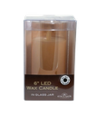 6´´B/O LED FLICKR FLAME CANDL IN JAR