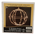 6´´WARM WHT LED FOLDBL METAL SPHERE