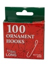 1 1/8´´CHRISTMAS ORN HOOKS 100PC