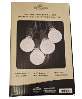 UL 10L G40 WW LED CLR GLS LIGHT SET