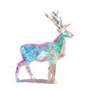 57´´H USB LIGHTED HOLOGRAPHIC HOLIDAY DEER REMOTE CONTROL