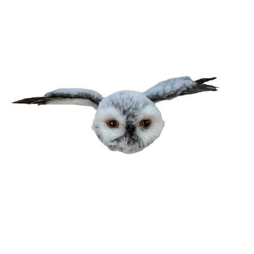 8"FLYING GRAY OWL ORN