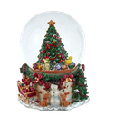 120MM MUSICAL XMAS TREE WATERG
