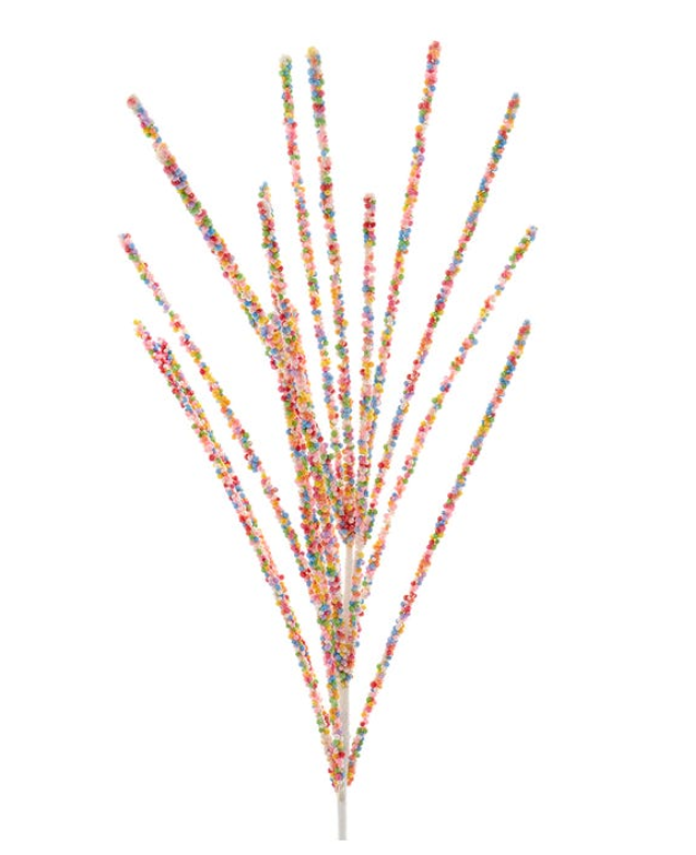 29" MULTICOLOR MINIATURE BEADS SPRAY