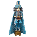 18"HOLLYWOOD TURQUOISE KING NUTCRACKER