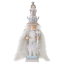 18"HOLLYWOOD WHITE FUR KING NUTCRACKER