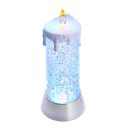 9.25" BATTERY OPERATED COLOR CHANGING LED SNOWING CANDLE WATER
